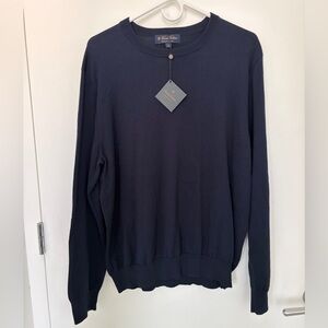 Brooks Brothers Men's Navy Crewneck Sweater